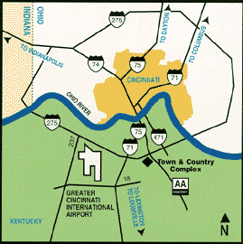 Map to Town & Country Sports