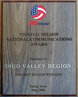 OVR Website Receives USA Volleyball's 2002 Viggo O. Nelson National Communications Award for Best Region Web Site